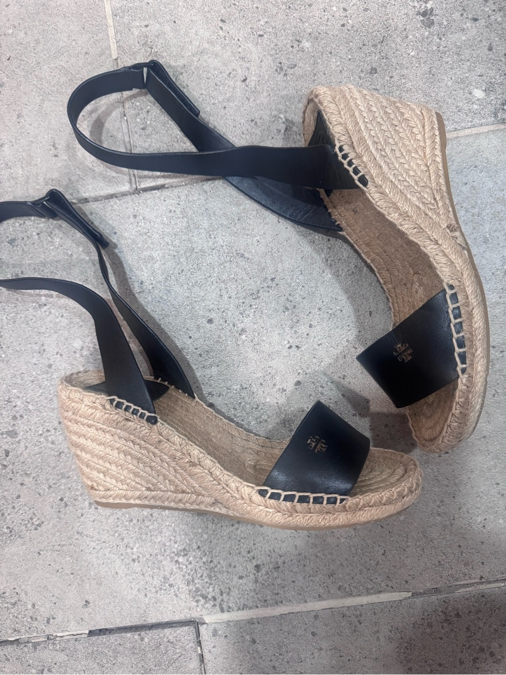 Tory Burch Bima 2 espadrille wedge sandals size 6 new w/out box